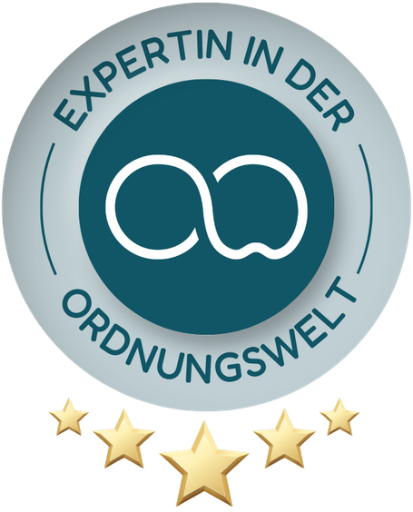 Siegel: Expertin in der Ordnungswelt, fünf Sterne