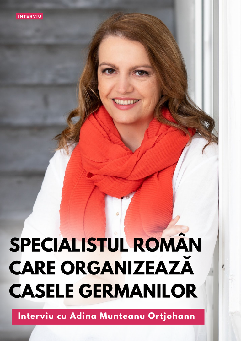 Magazinseite von ordeli.ro: „Specialistul român care organizează casele germanilor – Interviu cu Adina Munteanu Ortjohann“